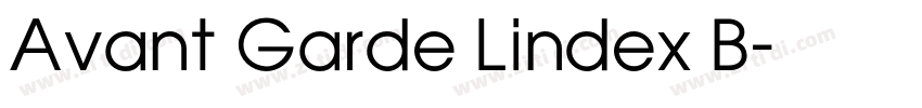 Avant Garde Lindex B字体转换